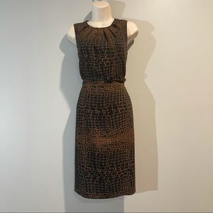 Black and Brown Color Block dress by Nine West